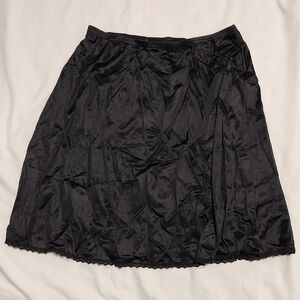Classic Black Half Slip Skirt